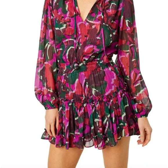 MISA LORENA DRESS IN HOLIDAY SPARKLE.